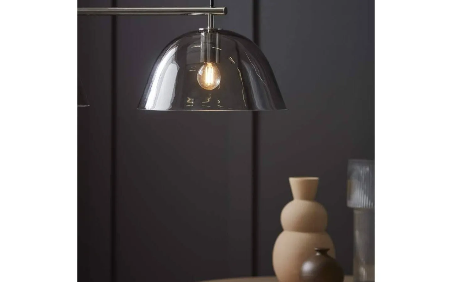 CO Bankeryd Wendo Taklampa 70cm 2L Nickel/Rök* Kök & Matplats|Avlånga Taklampor