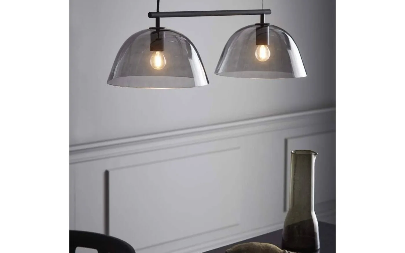 Wendo Taklampa 70cm 2L Svart/Rök