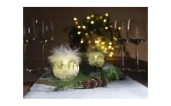 White Christmas Julkulor LED 3-pack