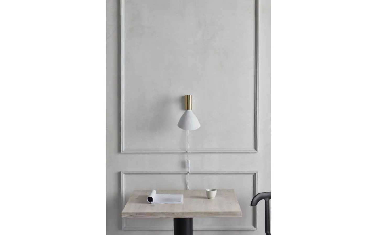 Läslampor<CO Bankeryd Why Vägglampa Vit/Mässing