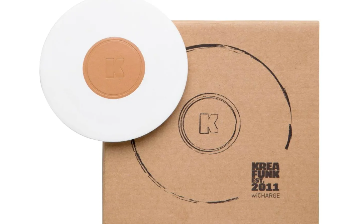 Powerbanks & Laddare<Kreafunk wiCharge Qi-Laddare Vit