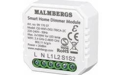 Dos-Dimmer|Malmbergs Smart Home<Malmbergs Wi-Fi Smart Dosdimmer Kron 2x100W LED