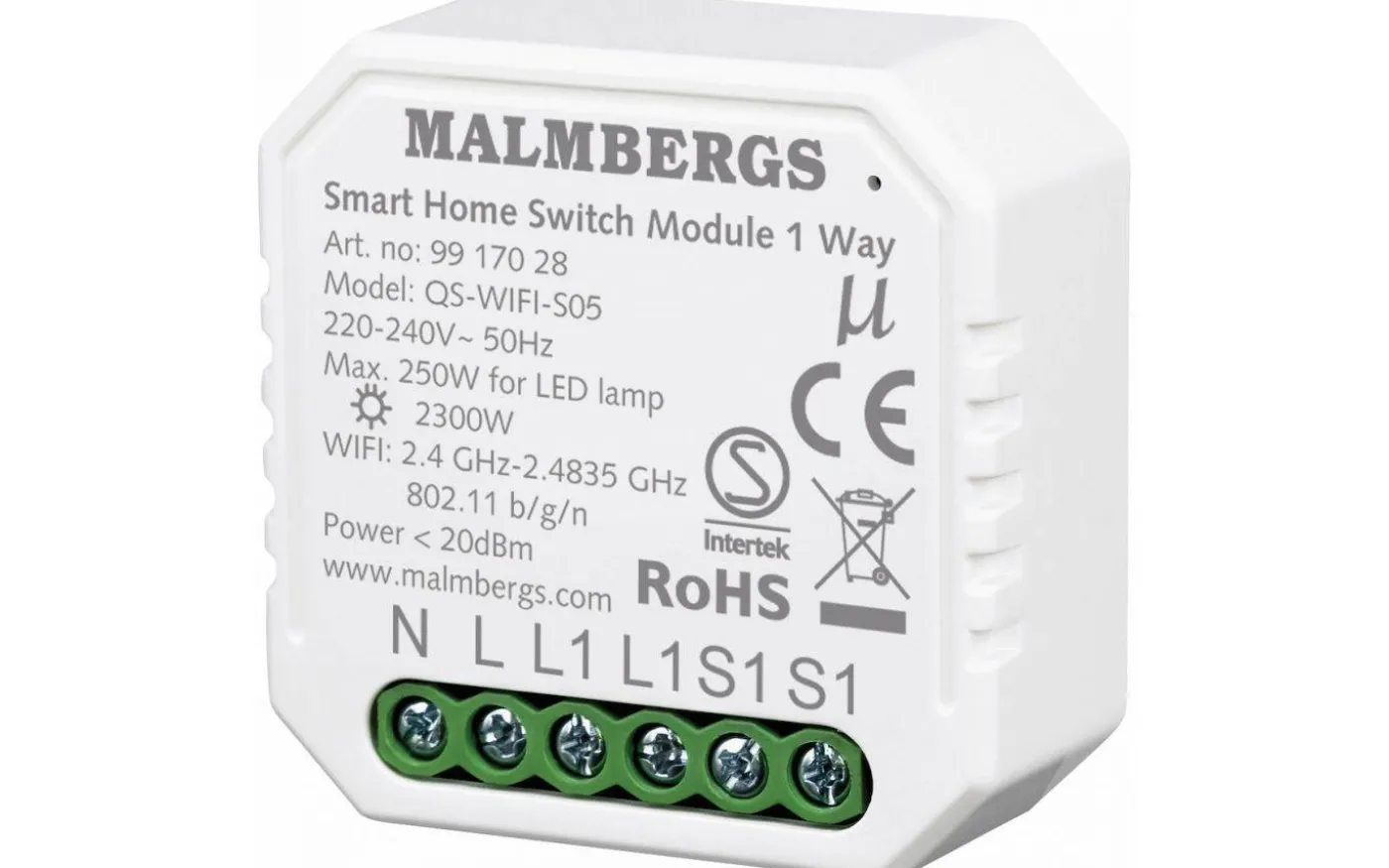 Wi-Fi Smart Strömbrytare 250W LED