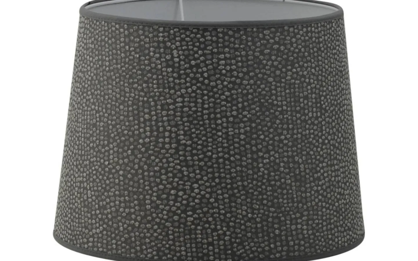Hallbergs Wilby Lampskärm Ø30cm Mörkgrå* Mönstrade Lampskärmar|Enfärgade Runda Lampskärmar