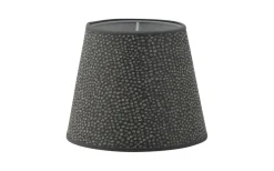 Hallbergs Wilby Lampskärm Ø20cm Mörkgrå* Mönstrade Lampskärmar|Enfärgade Runda Lampskärmar
