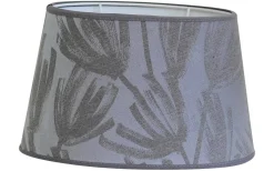 Mönstrade Lampskärmar|Ovala Lampskärmar<Hallbergs Wilder Lampskärm Oval 30cm Grafitgrå