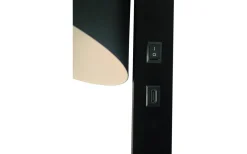 Wilmer Vägglampa med USB Svart