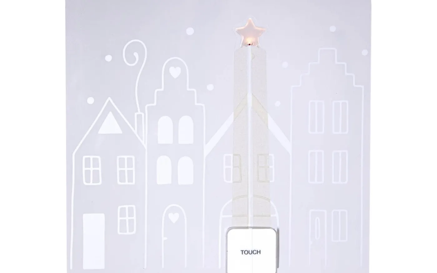 Windo Fönsterdekoration Siluett Hus