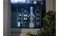 Windo Fönsterdekoration Siluett Hus