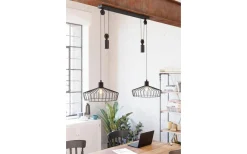 Avlånga Taklampor<Eglo Winkworth Taklampa 117cm 2L Svart