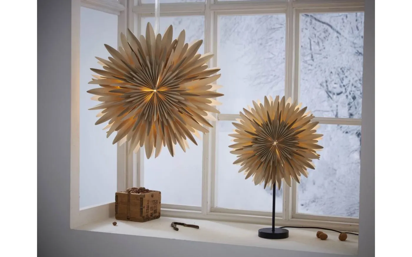 Winter Julstjärna 60cm Beige