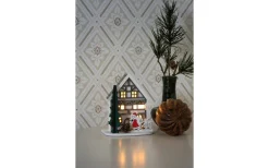 Winterland Batteridriven Siluett Hus Vit