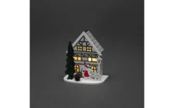 Winterland Batteridriven Siluett Hus Vit