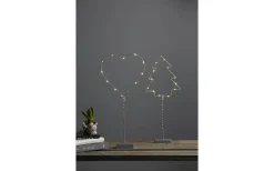 Wiry Batteridriven Gran På Fot LED, Silver