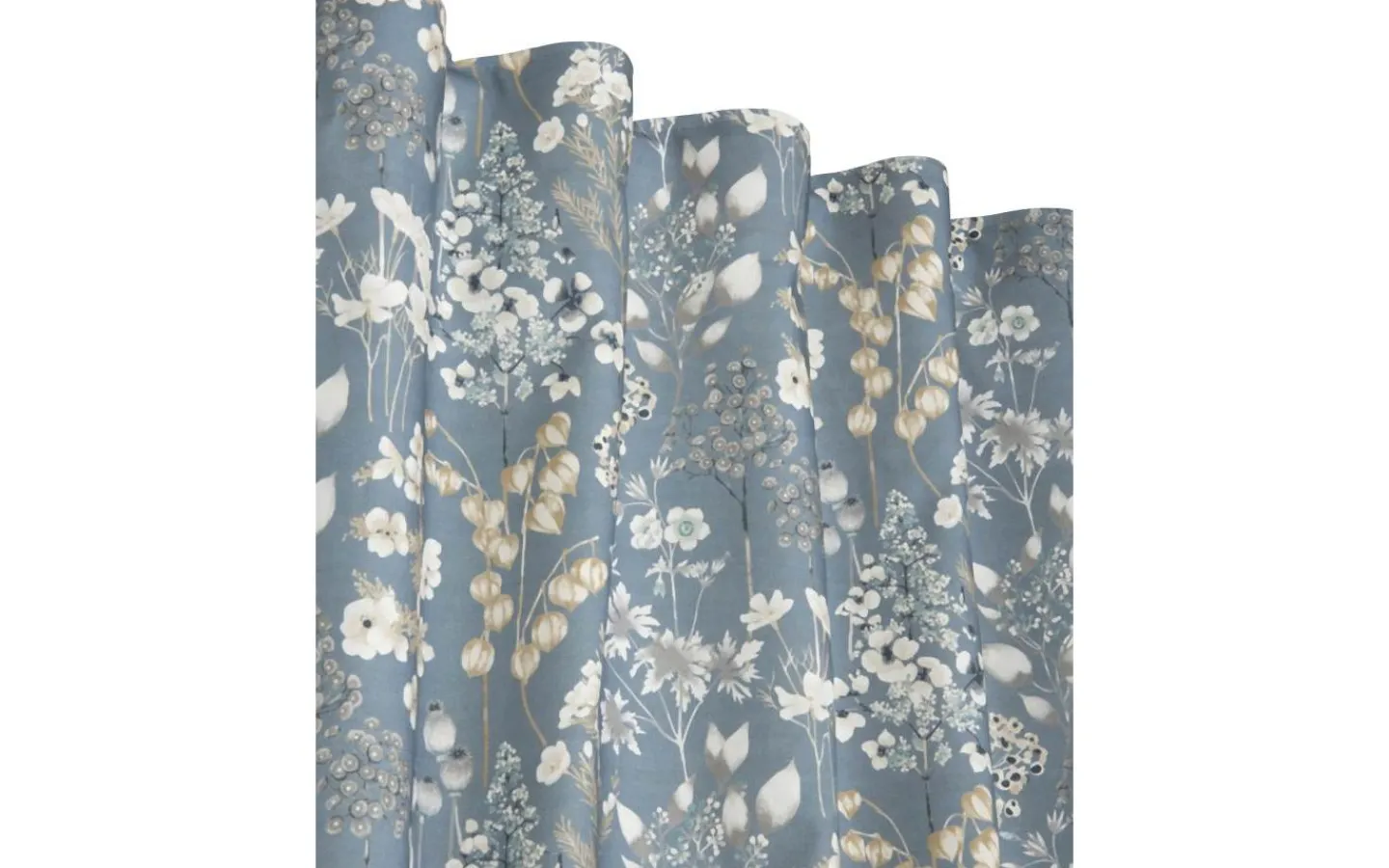 Svanefors Wood Gardin 135x280cm 2-pack Blå* Mönstrade Gardiner