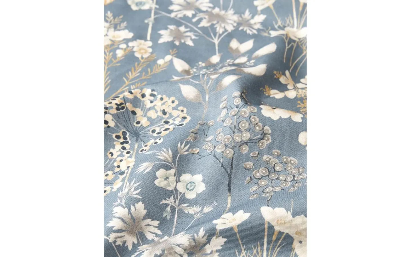 Svanefors Wood Gardin 135x280cm 2-pack Blå* Mönstrade Gardiner