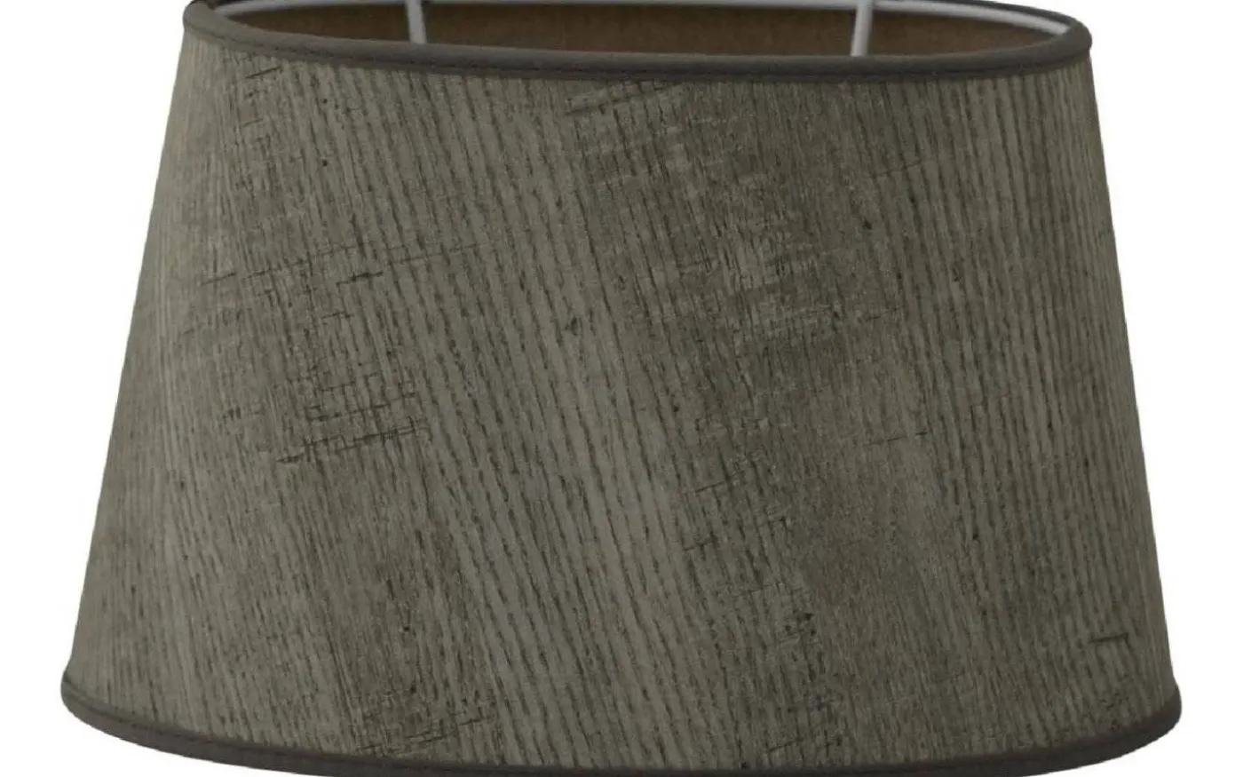 Wood Oval Lampskärm 25cm Natur