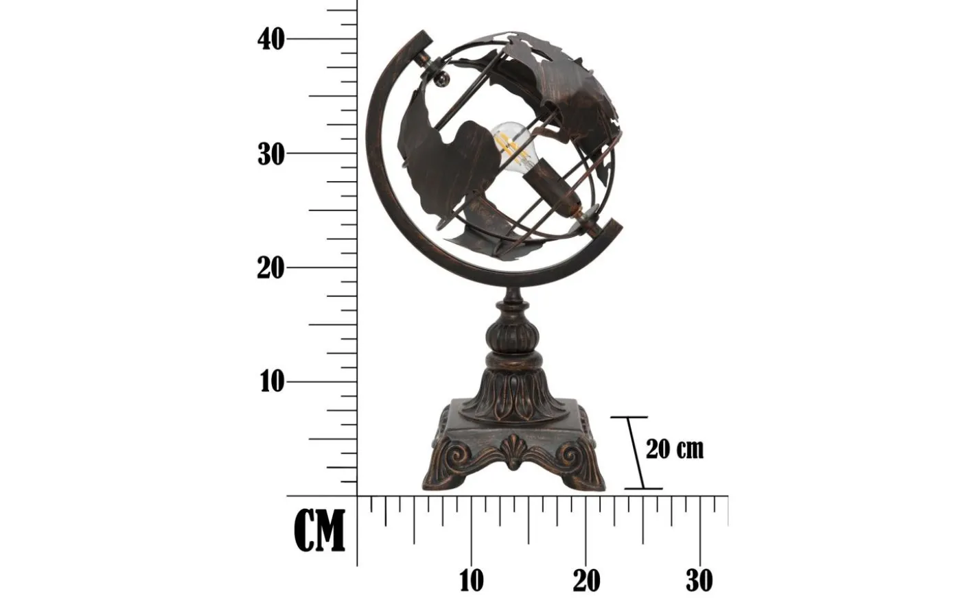 World Bordslampa 40cm Brun