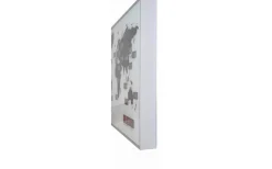 World Time Digit Väggklocka 55cm Aluminium