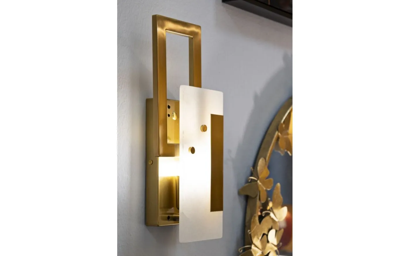 Yacht Vägglampa 33cm Guld