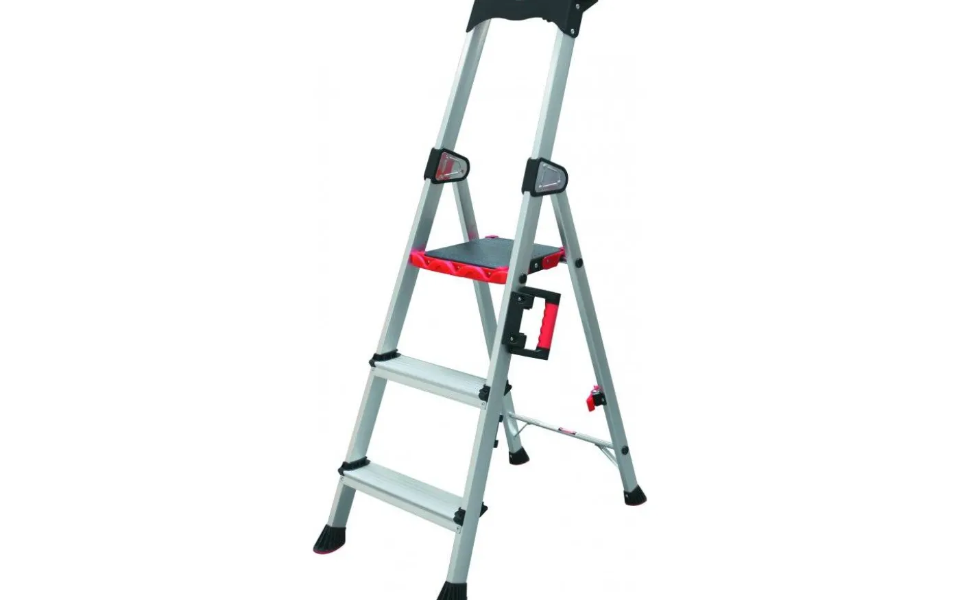 Yrkestrappstege med verktygshylla, 3 steg