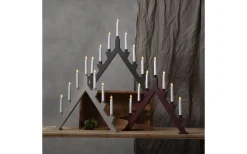 Zack Adventsljusstake 53cm Röd