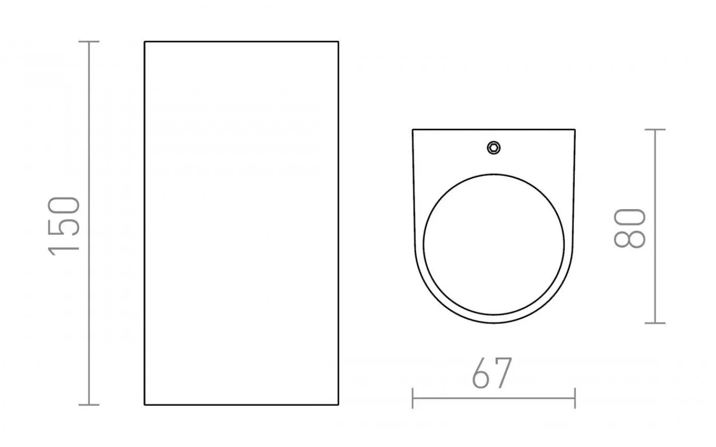 Upp & Nedljus Lampor|Vägglampor Utomhus<Rendl Zack II Vägglampa Antracit LED 2x3W 3000K IP54