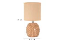 Bordslampor<Mauro Ferretti Zaffiro Bordslampa 27cm Persika