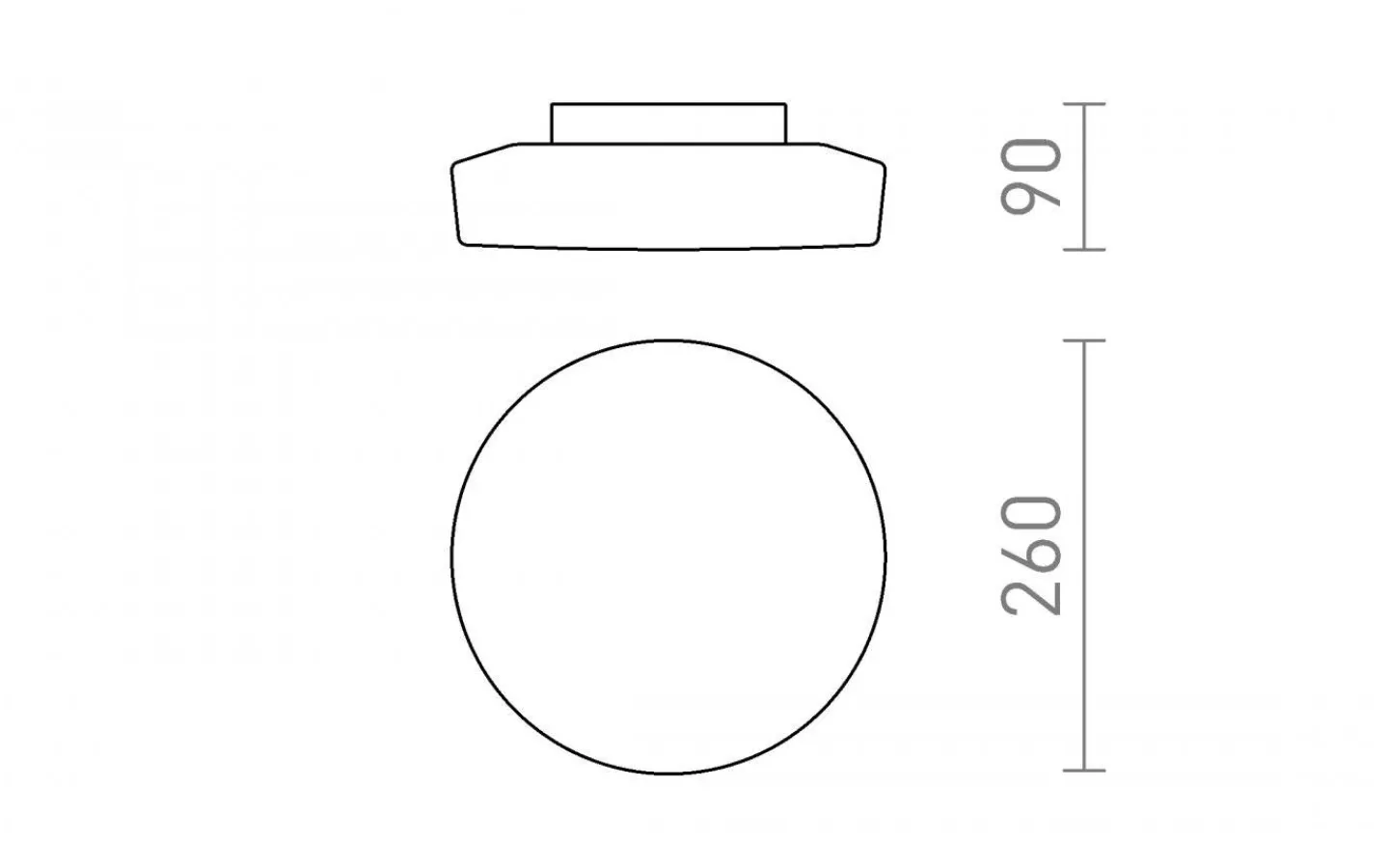 Badrumslampor Tak<Rendl Zara Plafond 26cm 12W 3000K Vit/Krom IP44