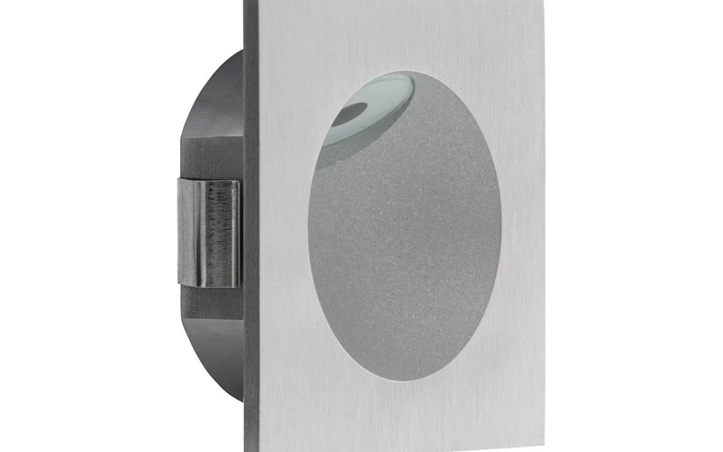 230V Led Spotlights<Eglo Zarate Vägglampa Infälld LED 3000K 2W Silver