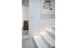 230V Led Spotlights<Eglo Zarate Vägglampa Infälld LED 3000K 2W Silver