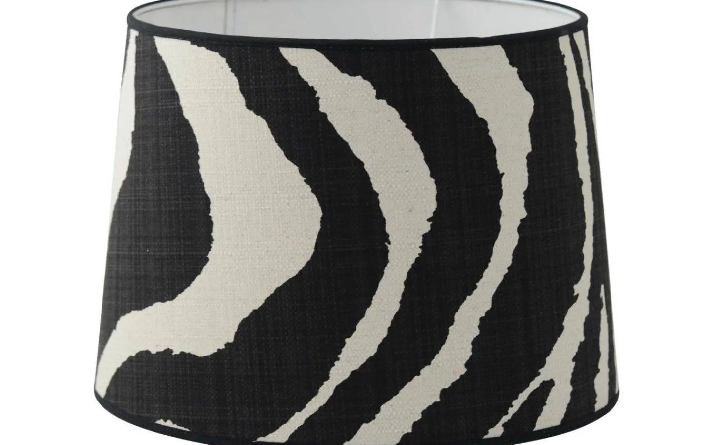 Hallbergs Zebra Lampskärm Ø24cm Svart/Vit* Mönstrade Lampskärmar