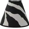 Toppringsskärmar<Hallbergs Zebra Toppringskräm Ø22cm Svart/Vit
