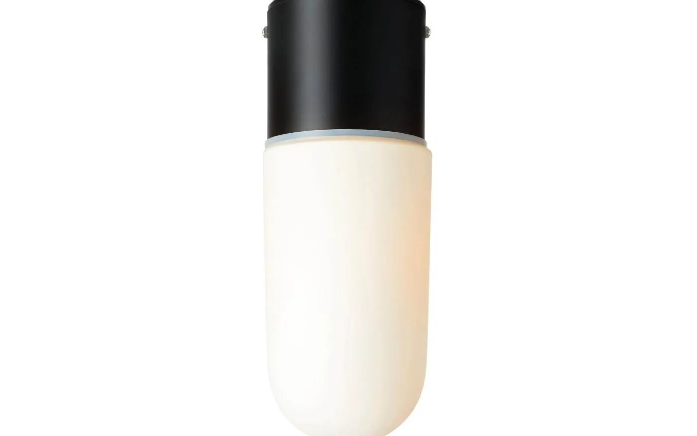 Zen Taklampa Badrum IP44 Svart/Opal