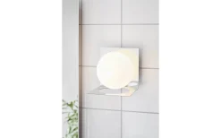 Badrumslampor Vägg<Markslojd Zenit Vägglampa 1L Krom/Opal IP44