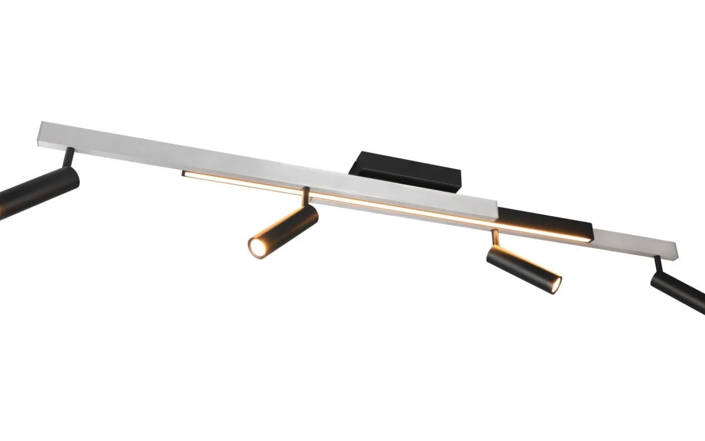 Avlånga Takspotlights|Takspot Med Minst 4 Lampor<Trio Lighting Zeno Spotlight LED 4-delat borstat aluminium/mattsvart