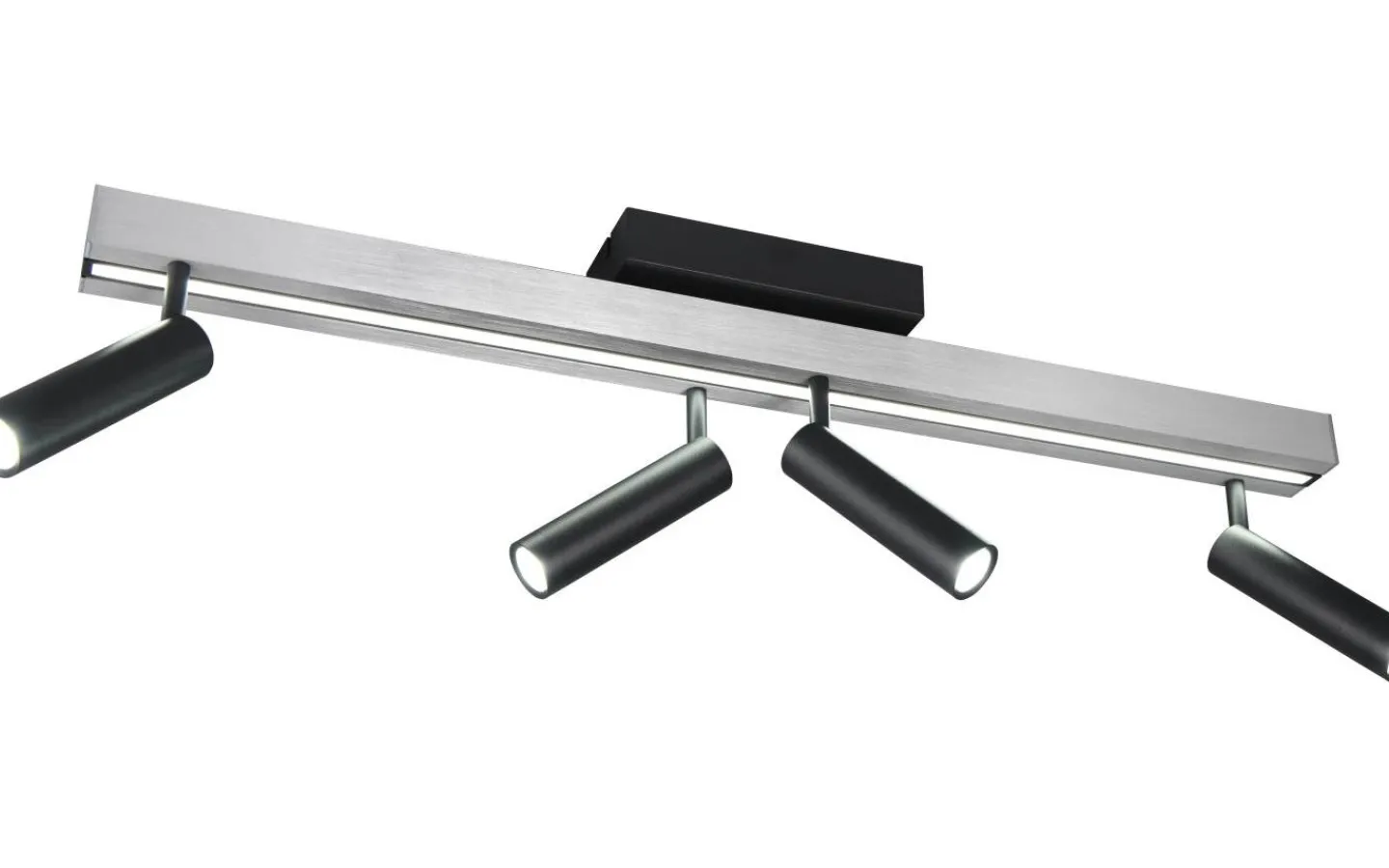 Avlånga Takspotlights|Takspot Med Minst 4 Lampor<Trio Lighting Zeno Spotlight LED 4-delat borstat aluminium/mattsvart
