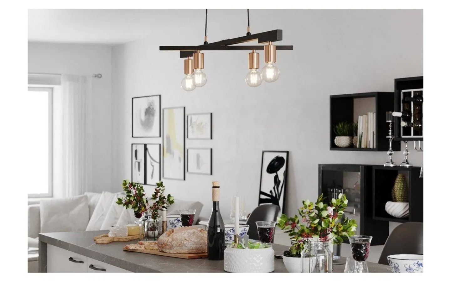 Stora Taklampor Ø50-69 Cm|Kök & Matplats<By Rydens Zeona Taklampa 4L