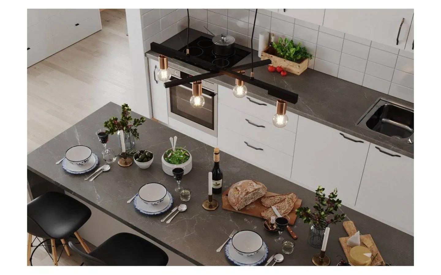 Stora Taklampor Ø50-69 Cm|Kök & Matplats<By Rydens Zeona Taklampa 4L