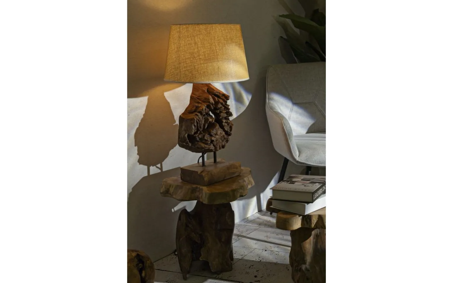 Bordslampor<Mauro Ferretti Zero Bordslampa 69cm Teak