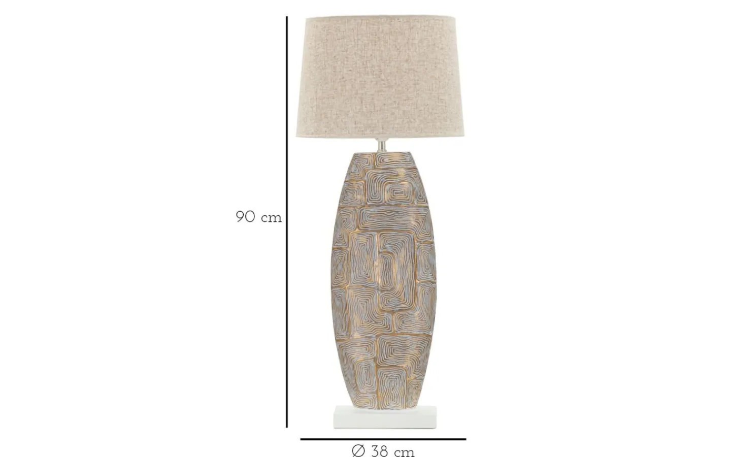 Mauro Ferretti Zeta Bordslampa 90cm Beige* Bordslampor