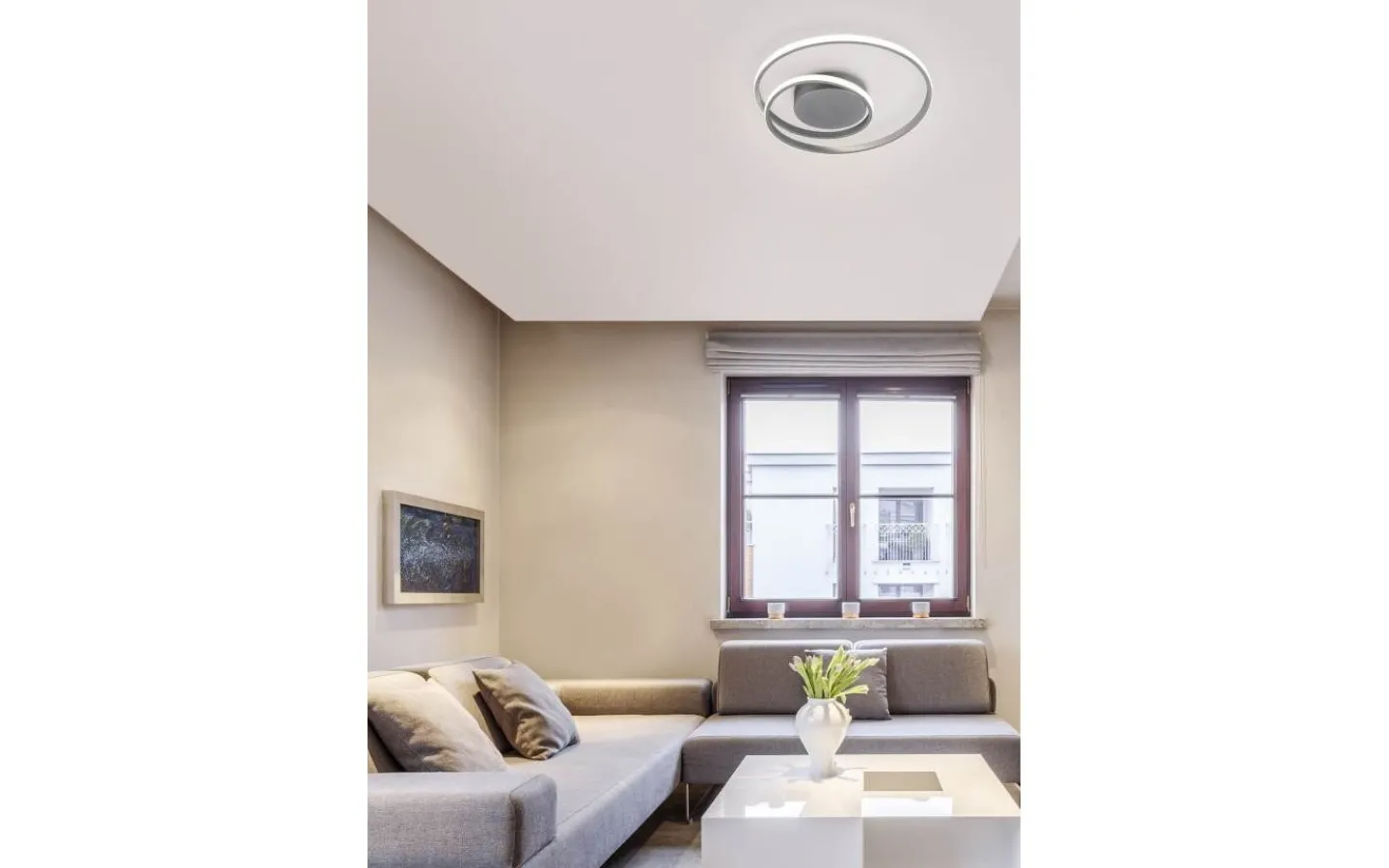 Badrumslampor Tak<Reality Zibal Plafond LED grå