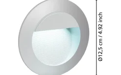Eglo Zimba Infälld Murbelysning LED 4000K 2,5W Silver IP65* Infälld Murbelysning