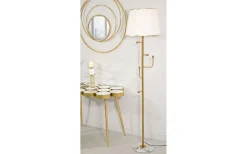 Golvlampor<Mauro Ferretti Zodiac Golvlampa Hängare 173cm Guld/Vit