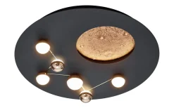 Badrumslampor Tak<Trio Lighting Zodiac Plafond LED mattsvart