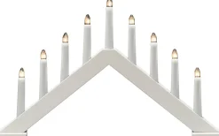 Visa Alla Adventsljusstakar|Adventsljusstakar 31-60 Cm<Konstsmide Zoe Adventsljusstake 32cm Mattvit