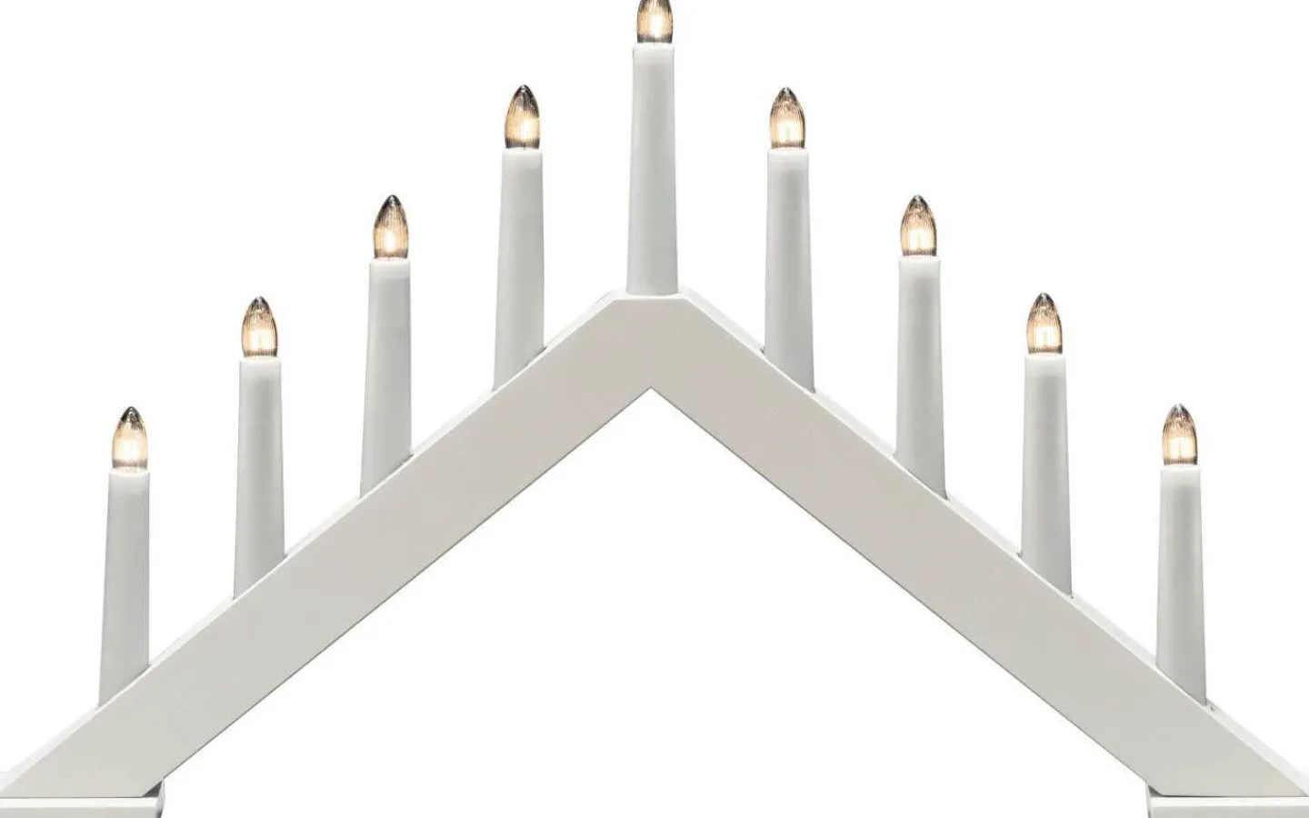 Visa Alla Adventsljusstakar|Adventsljusstakar 31-60 Cm<Konstsmide Zoe Adventsljusstake 32cm Mattvit