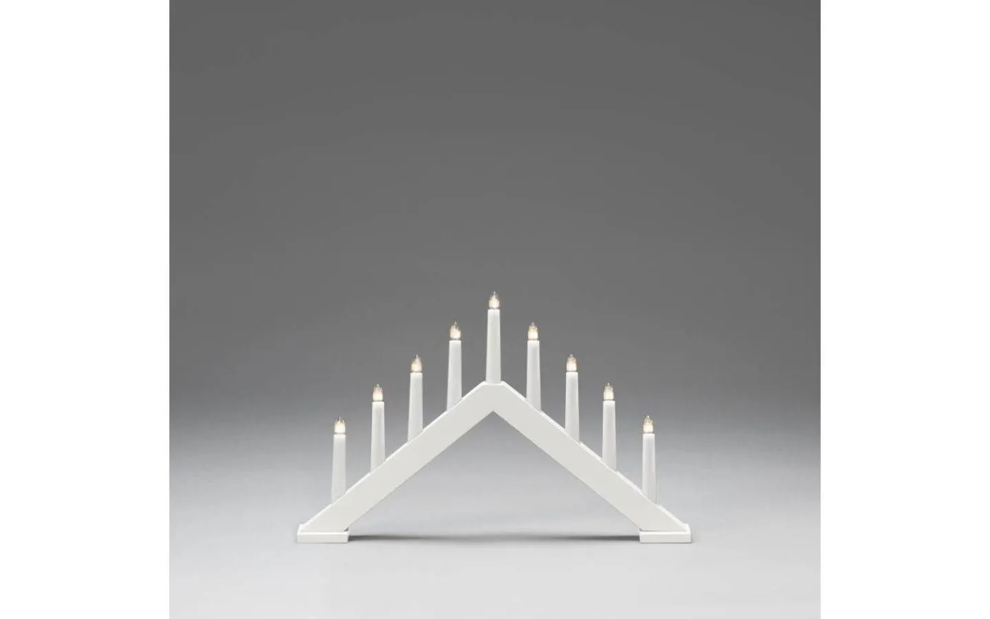 Visa Alla Adventsljusstakar|Adventsljusstakar 31-60 Cm<Konstsmide Zoe Adventsljusstake 32cm Mattvit