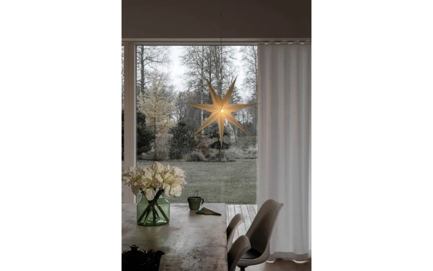 Konstsmide Zoe Julstjärna 78cm Mässing* Visa Alla Julstjärnor|Julstjärnor Med Sladd