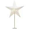 Zoe Julstjärna på Fot 71cm Silver/Mässing/Vit